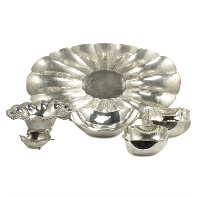 Lot 413 - Group of Mexican Silver and Silver Plated...