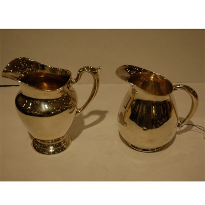 Lot 371 - Gorham Sterling Silver Water Pitcher; Together...