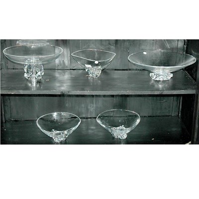 Lot 316 - Group of Five Steuben Glass Bowls