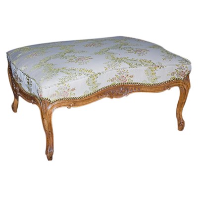 Lot 311 - Louis XV Style Walnut Ottoman Height 15 inches,...