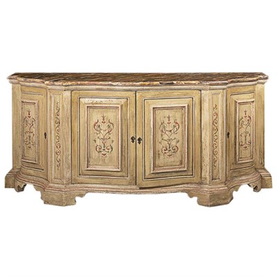 Lot 182 - Italian Painted Credenza Height 34 inches,...