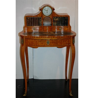 Lot 421 - Louis XV Style Parquetry Inlaid Mahogany...