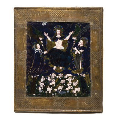Lot 126 - Framed Limoges Enamel Plaque 17th/18th Century...