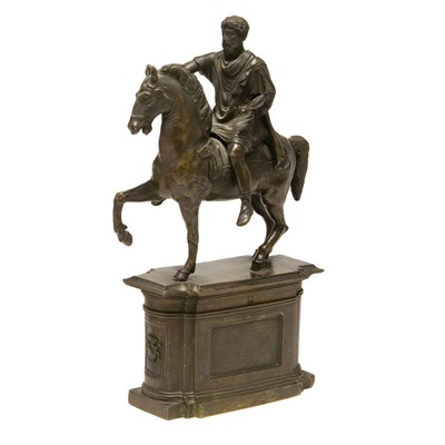Lot 150 - Italian Bronze Figure of Marcus Aurelius After...