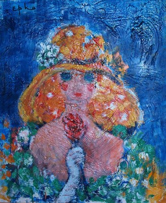 Lot 27 - Willering Epko French, b. 1928 Woman with a...