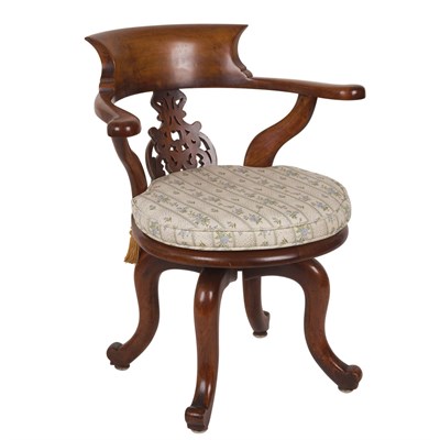 Lot 215 - Provincial George II Style Mahogany Rotating...