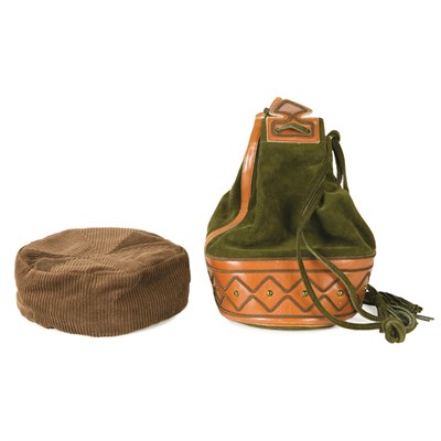 Lot 80 - Yves Saint Laurent Hat and Drawstring Shoulder...