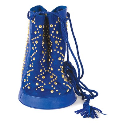 Lot 78 - Yves Saint Laurent Drawstring Bag 1980s Royal...