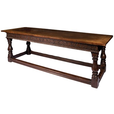 Lot 175 - Continental Baroque Style Oak Hall Table The...