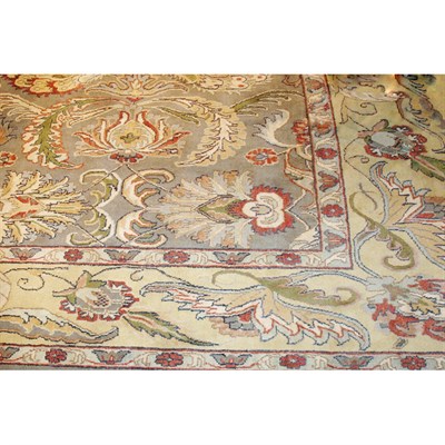 Lot 502 - Indian Carpet Contemporary The slate field...