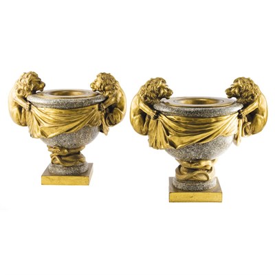 Lot 325 - Pair of Louis XVI Style Gilt-Bronze and...