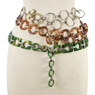 Lot 76 - Group of Three Yves Saint Laurent Chain Link...