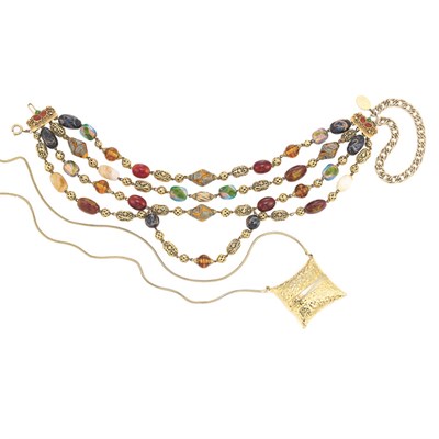 Lot 402 - Two Geoffrey Beene Necklaces Circa 1970...