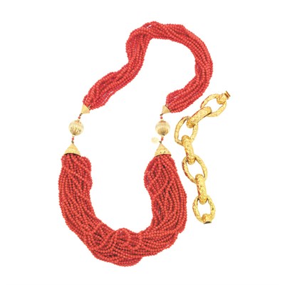 Lot 401 - Geoffrey Beene Necklace and Bracelet Circa...