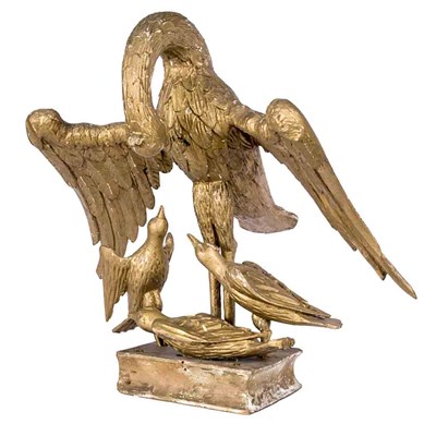 Lot 171 - Continental Neoclassical Gilt-Wood Figural...
