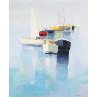 Lot 69 - Joseph A. Muslin French, b. 1911 Barques Sur...