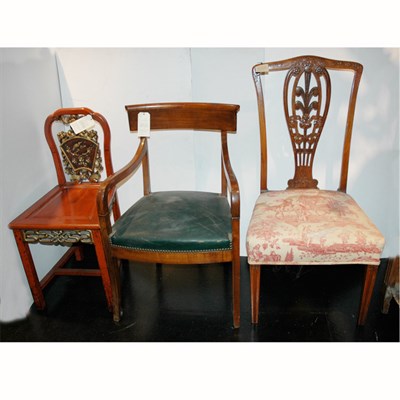Lot 135 - Group of Eight Side Chairs Including Regency...
