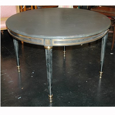 Lot 155 - Brass Mounted Gray Painted Dining Table Height...