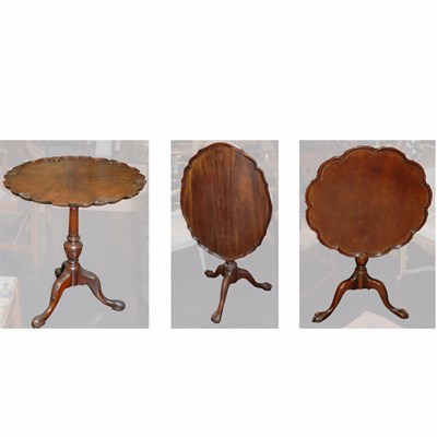Lot 172 - Group of Three Georgian Style Mahogany Tea...
