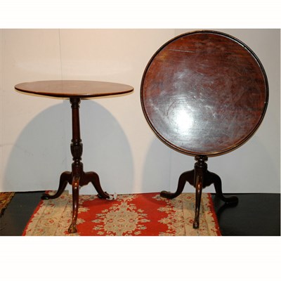 Lot 173 - Group of Four Georgian Style Mahogany Tilt-Top...