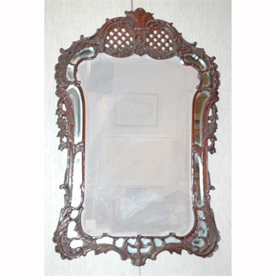 Lot 192 - Georgian Style Mahogany Mirror Height 40...