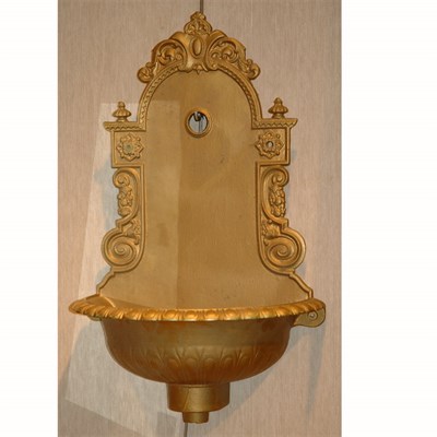 Lot 200 - Rococo Style Gilt-Metal Wall Fountain Height...