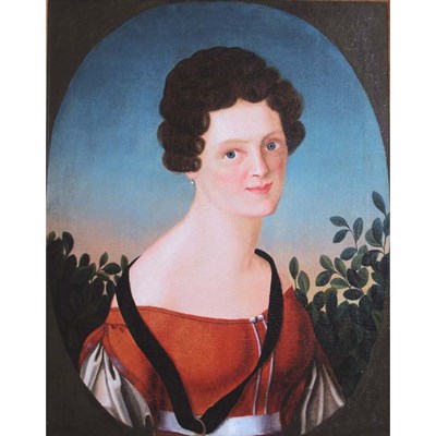 Lot 40 - Continental School 20th Century Lady Wearing a...