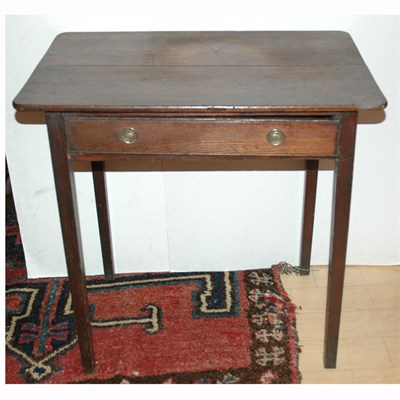 Lot 221 - Provincial Georgian Style Oak Side Table...