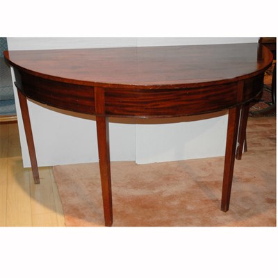 Lot 225 - Georgian Style Mahogany Demilune Console...