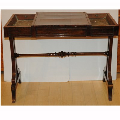Lot 226 - Regency Style Rosewood Games Table Height 29...