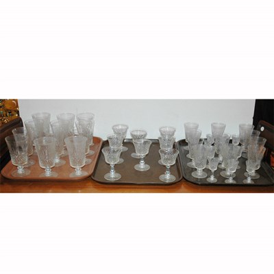 Lot 228 - Group of Cut Glass Stemware Approximately...