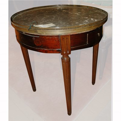 Lot 244 - Louis XVI Style Mahogany Bouillotte Table...