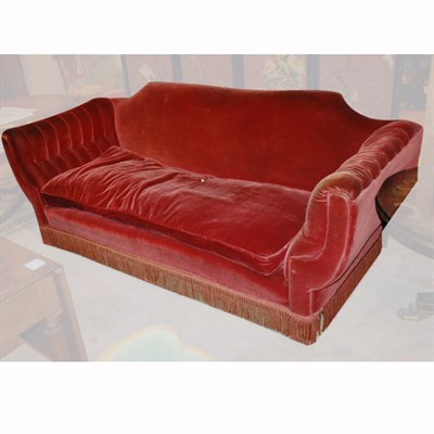 Lot 263 - Victorian Style Sofa Length 6 feet 7 inches.