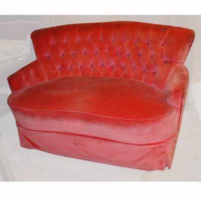 Lot 267 - Pair of Victorian Style Tufted Upholstered...