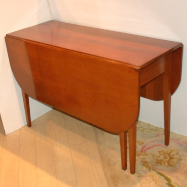 Lot 276 - American Cherry Drop-Leaf Table Height 28...