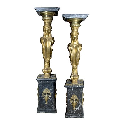 Lot 567 - Pair of Neoclassical Style Gilt-Bronze and...