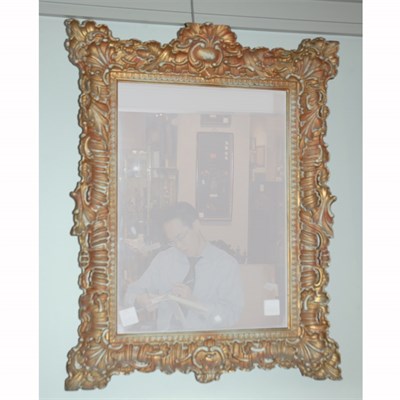 Lot 314 - Italian Rococo Style Gilt-Wood Mirror Height...