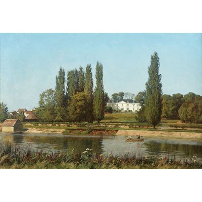 Lot 171 - William Baird American, 1847-1917 Boating on a...