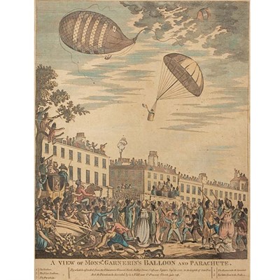 Lot 313 - Artist Unknown A VIEW OF MONSR. GARNERIN'S...
