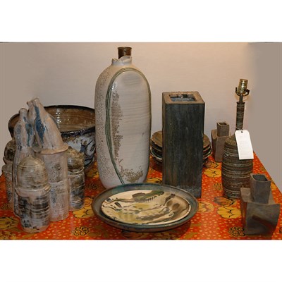 Lot 354 - Group of Art Pottery Including vases, dishes,...