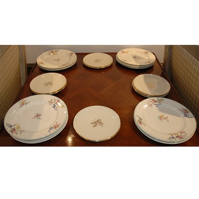 Lot 357 - Set of Sixteen Cauldon Bone China Dinner...