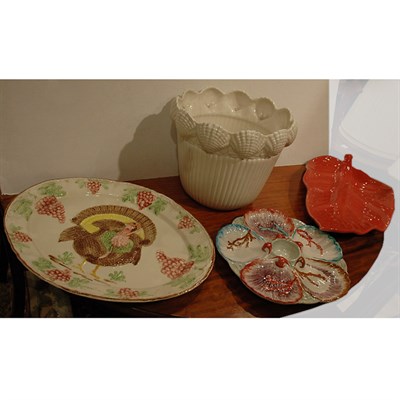 Lot 389 - Group of Three Porcelain Platters; Together...