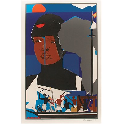 Lot 365 - Romare Bearden (1911-1988) SLAVE SHIP...