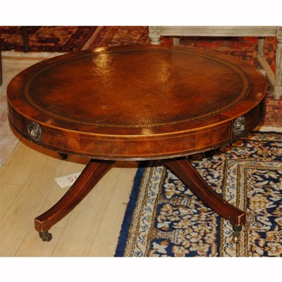 Lot 413 - Georgian Style Leather Inset Mahogany Low...