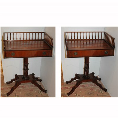 Lot 429 - Pair of Regency Style Rosewood Side Tables...