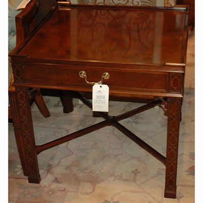 Lot 442 - George III Style Mahogany Side Table Height 24...