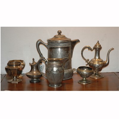 Lot 457 - Group of Silver Plated Table Articles...
