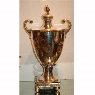 Lot 466 - Silver Plated Hot Water Urn Height 20 inches.