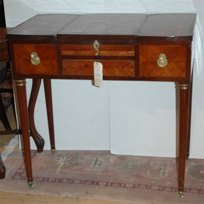 Lot 525 - Louis XV Style Fruitwood and Mahogany Dressing...