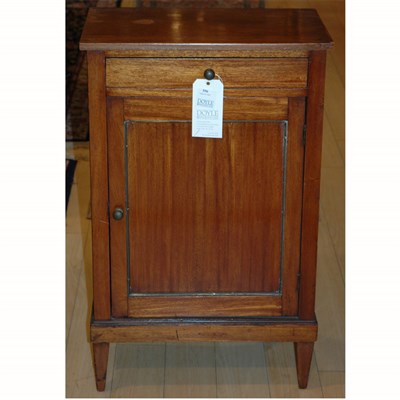 Lot 556 - Continental Mahogany Bedside Cupboard Height...